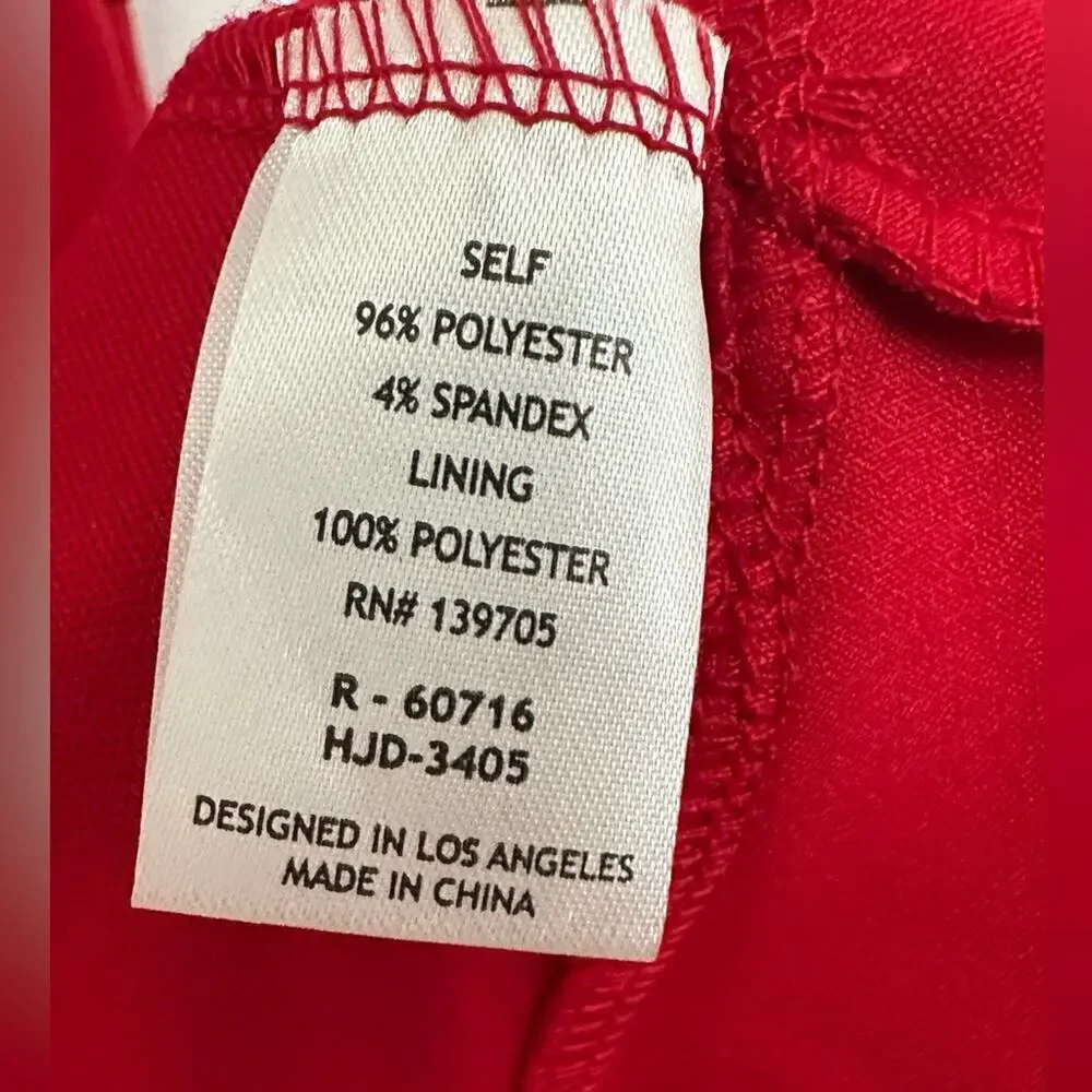 Red Sleeveless Party Dress